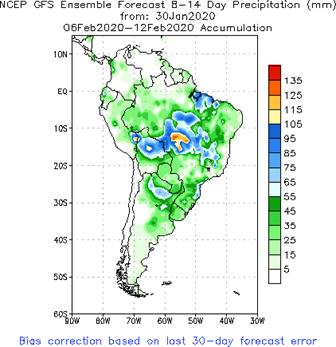 SA Week 2 Accum Precipitation (mm) Forecast